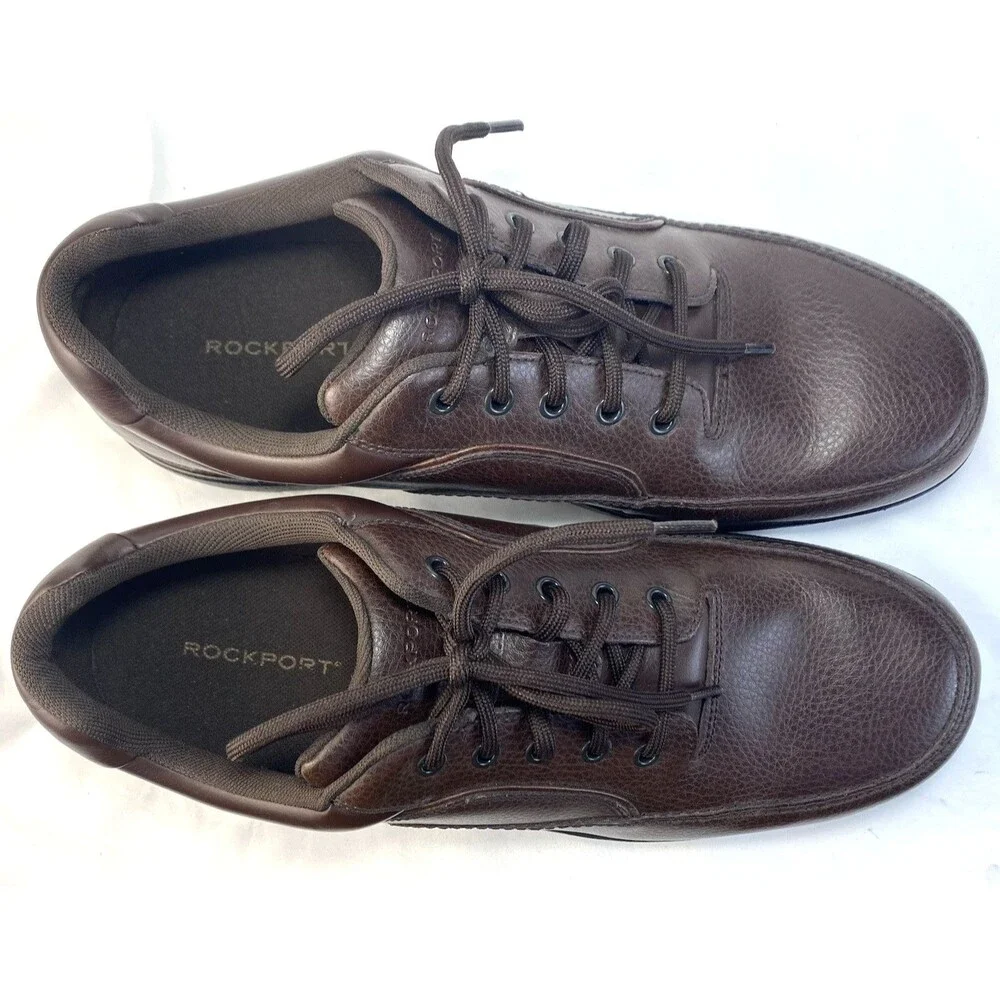Rockport World Tour Classic Leather Men Size 13 M Brown Walking Shoes K71201